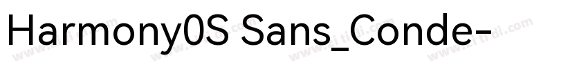 Harmony0S Sans_Conde字体转换